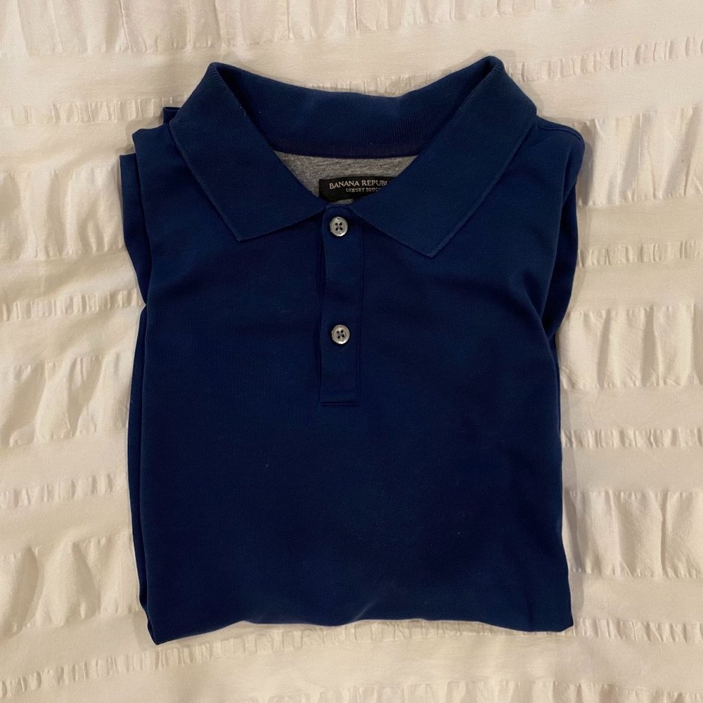 Banana Republic Luxury Tech Polo, Medium